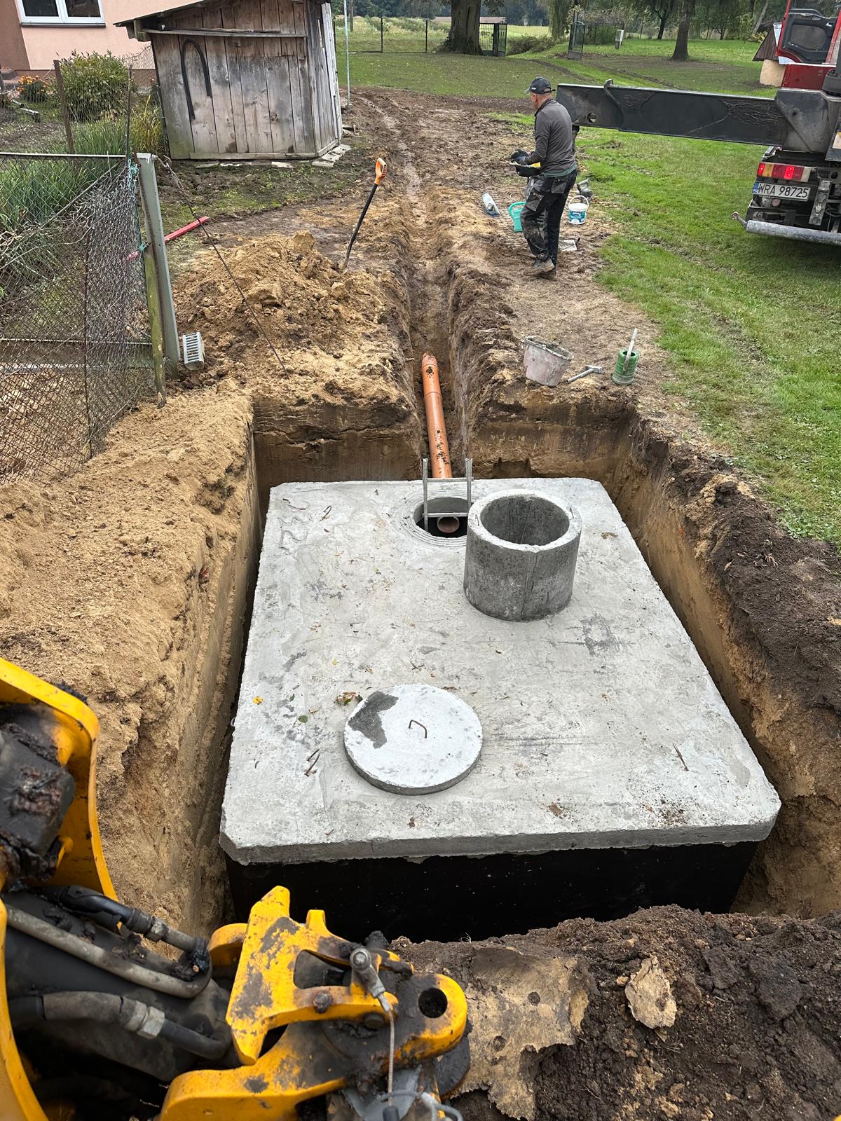 Montaż szamba betonowego